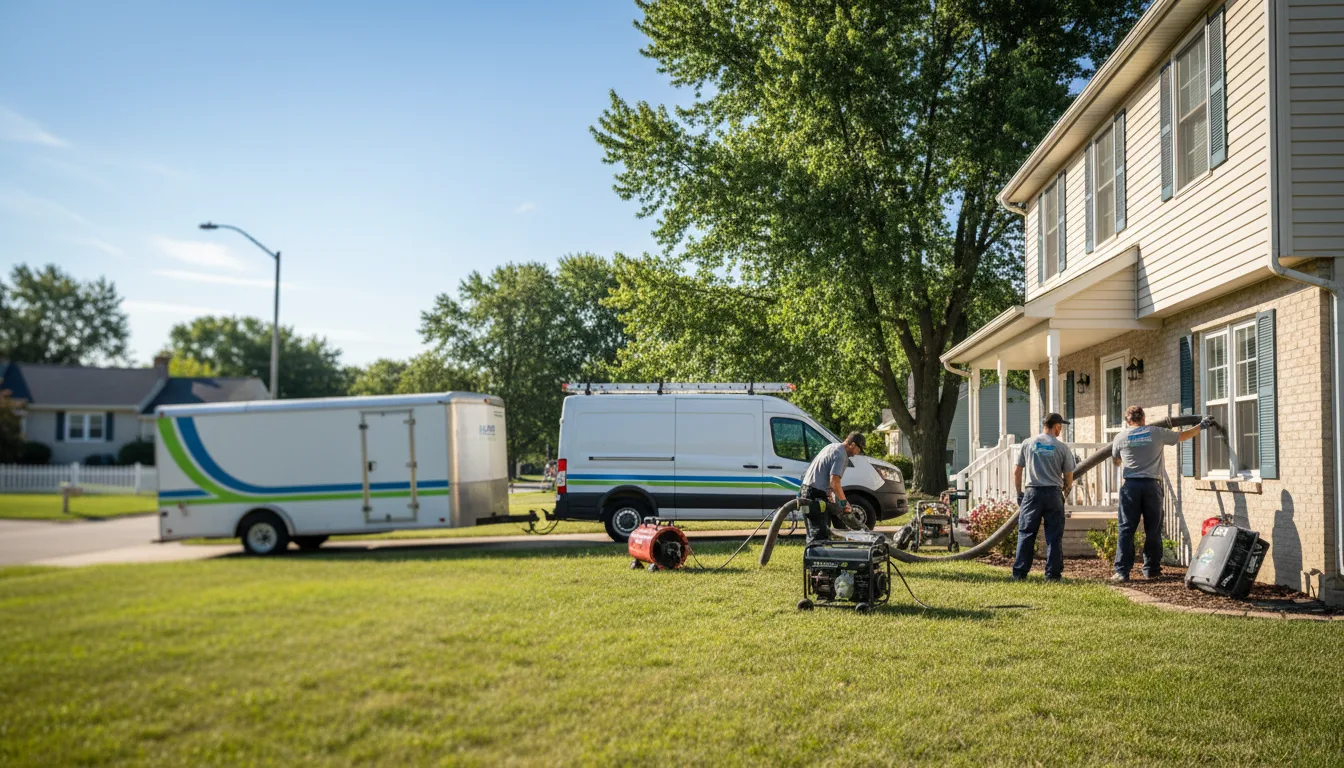 Flooded Basement Restoration And Cleanup With Repair in Niota, IL near me